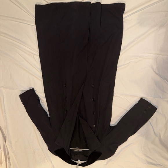 Vintage Black Anne Klein II Long Women's Coat with Velvet Collar - Picture 8 of 10